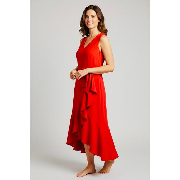 Calvin Klein Women's Red Dress Size 8 NWT - Picture 3 of 16